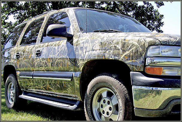How to do a camo paint job on a truck